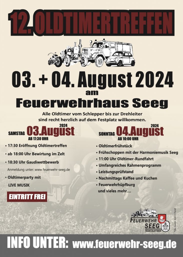 Einladung zum Sommerfest am 3. und 4. August